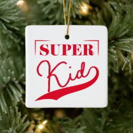 Ornamento De Cerâmica Super Kid