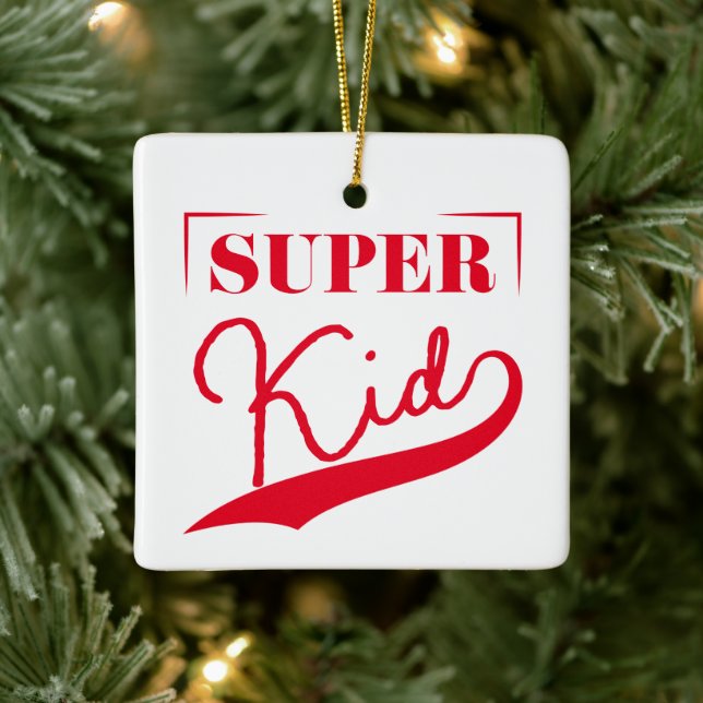 Ornamento De Cerâmica Super Kid (Árvore)