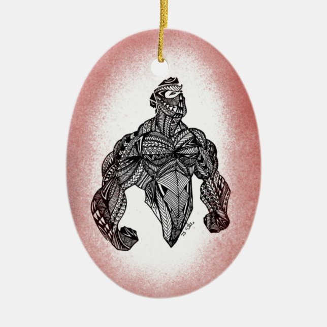 Ornamento De Cerâmica Suporte alto (Frente)