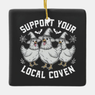Ornamento De Cerâmica Suportem Seu Vencedor Local No Halloween Spooky