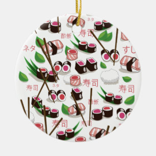 Ornamento De Cerâmica Sushi