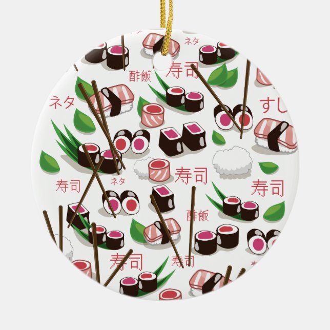 Ornamento De Cerâmica Sushi (Frente)
