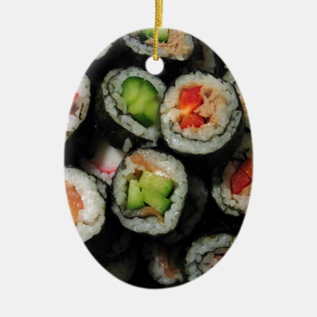 Ornamento De Cerâmica Sushi (Frente)