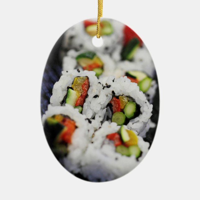 Ornamento De Cerâmica Sushi (Frente)