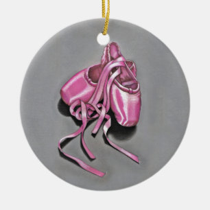 Ornamento De Cerâmica Suspiradores de Balé rosa