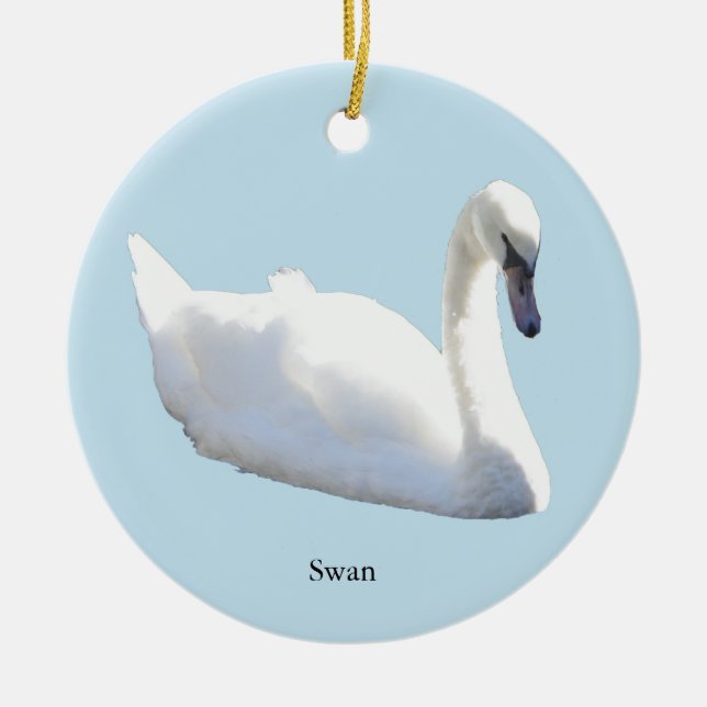 Ornamento De Cerâmica Swan ornament (Frente)
