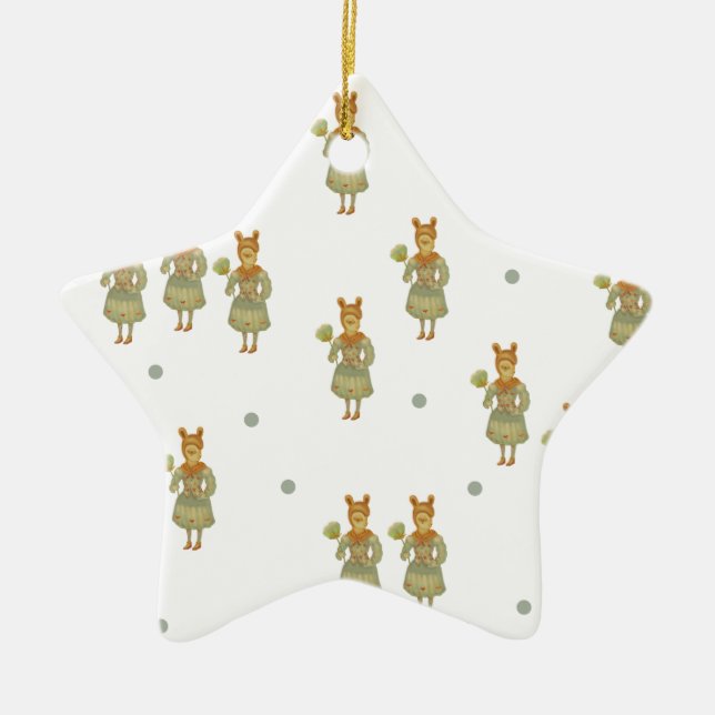 Ornamento De Cerâmica Sweet Character (Frente)