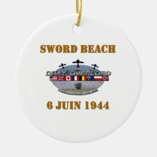 Ornamento De Cerâmica Sword Beach 1944