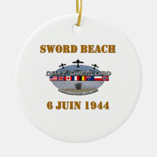 Ornamento De Cerâmica Sword Beach 1944