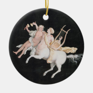 Ornamento De Cerâmica T31466 uma música fêmea do fazer do centauro e d