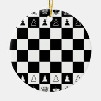 Ornamento De Cerâmica Tabuleiro de xadrez chess board