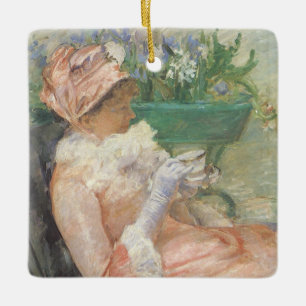 Ornamento De Cerâmica Taça de chá de Mary Cassatt, Impressionismo de V