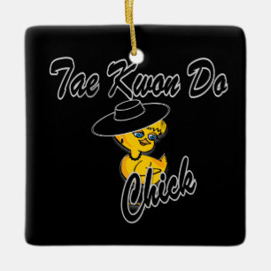 Ornamento De Cerâmica Tae Kwon faz o pintinho #4