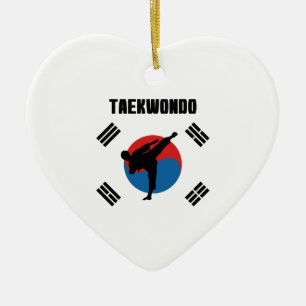 Ornamento De Cerâmica Taekwondo