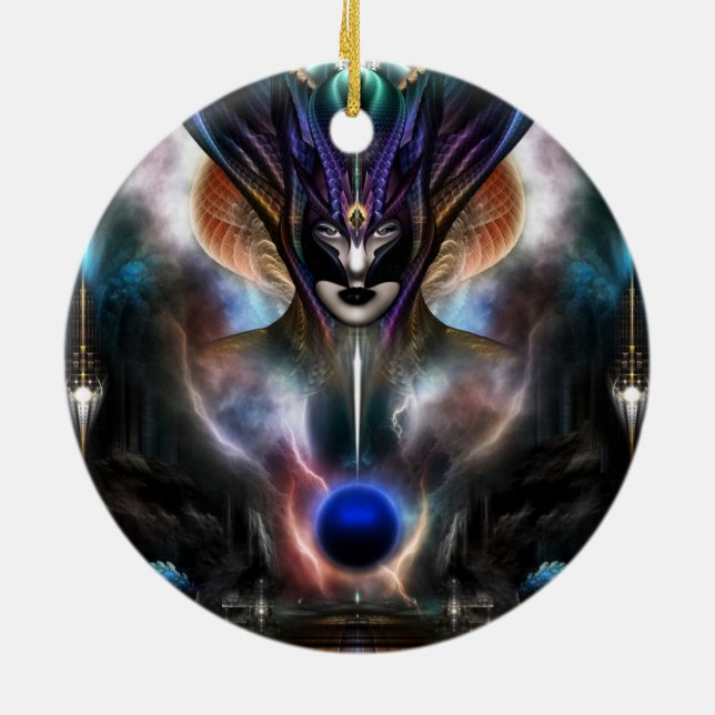 Ornamento De Cerâmica Taidushan Sai Espírito De Poder WD (Traseira)