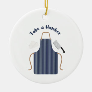 Ornamento De Cerâmica Take A Number