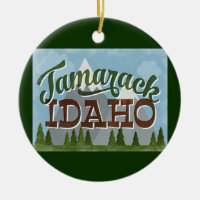 Tamarack Idaho Divertido Montanhas Retro Snowy