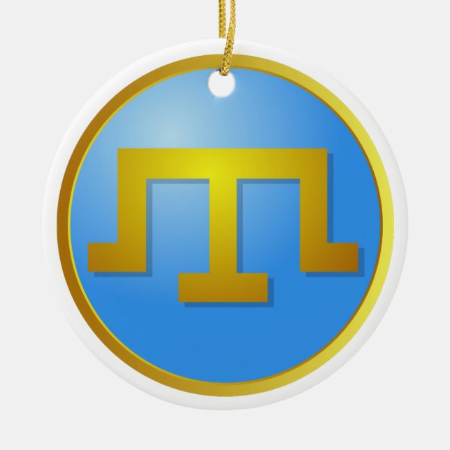 Ornamento De Cerâmica Tamga da Crimeia Tatars (Frente)