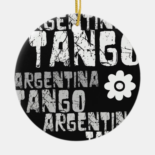 Ornamento De Cerâmica Tango de Argentina (Frente)