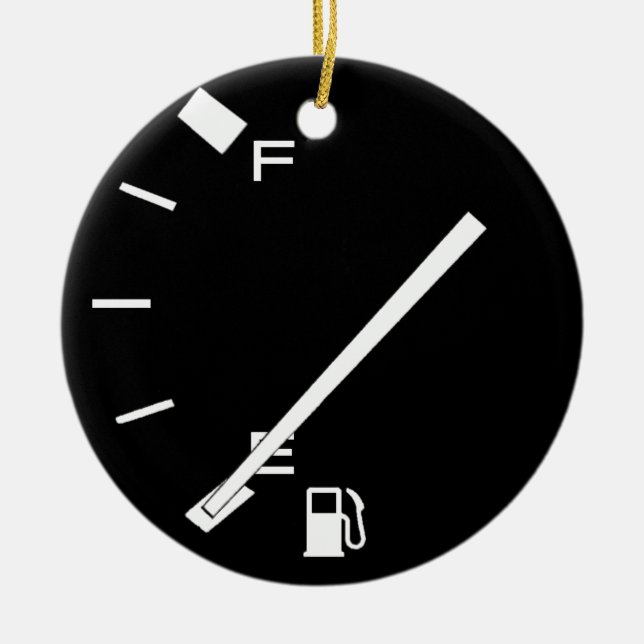 Ornamento De Cerâmica Tanque de gás vazio (Frente)