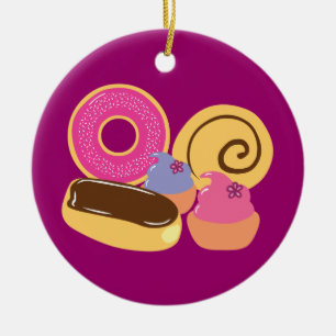 Ornamento De Cerâmica Tão Doce Desserts