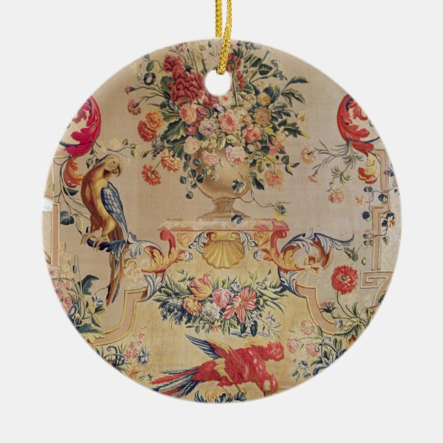 Ornamento De Cerâmica Tapeçaria no estilo Rococo adiantado com strapwork (Frente)