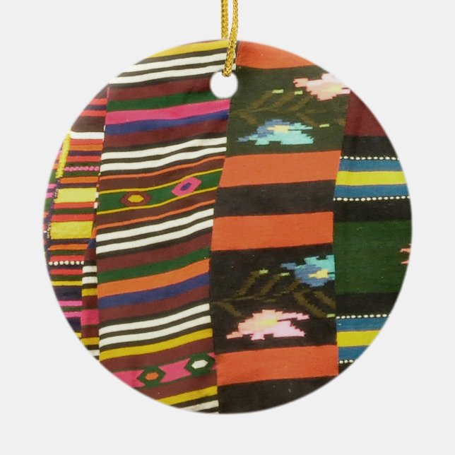 Ornamento De Cerâmica Tapete búlgaro/Cherga (Frente)