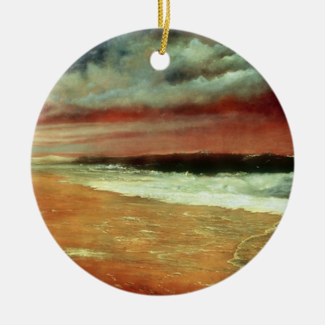 Ornamento De Cerâmica Tarde da tarde pelo Mar - Joaquín Clausell (Frente)