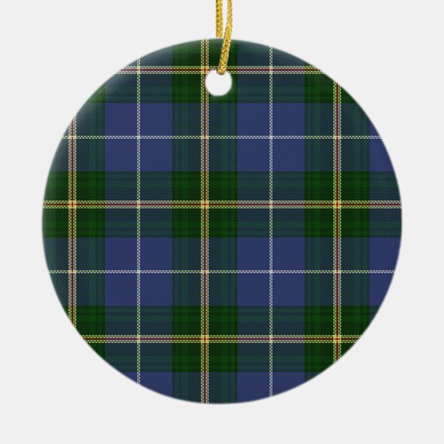 Ornamento De Cerâmica Tartan da Nova Escócia (Frente)
