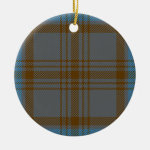 Ornamento De Cerâmica Tartan de Hannah do clã