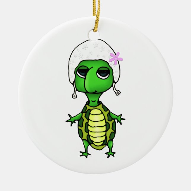 Ornamento De Cerâmica Tartaruga (Frente)