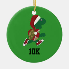 Ornamento De Cerâmica Tartaruga Corrente de Natal 10K