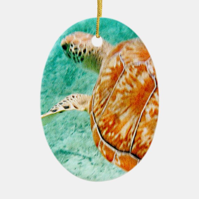 Ornamento De Cerâmica Tartaruga marinha (Frente)