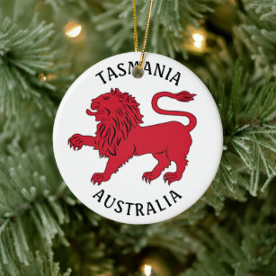 Ornamento De Cerâmica Tasmanian Badge (Australia)