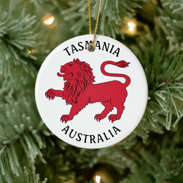 Ornamento De Cerâmica Tasmanian Badge (Australia) (Árvore)