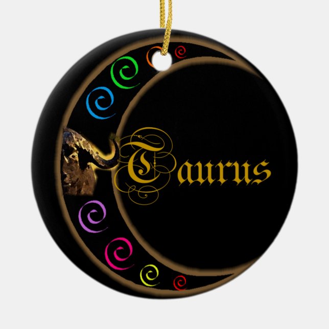 Ornamento De Cerâmica Taurus (Frente)
