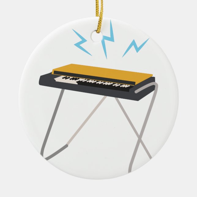 Ornamento De Cerâmica Teclado (Frente)