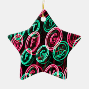 Ornamento De Cerâmica Teclas de nova máquina de escrever fecham