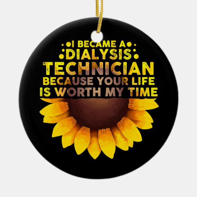 Ornamento De Cerâmica Técnico De Diálise Cuta Para Homens (Frente)