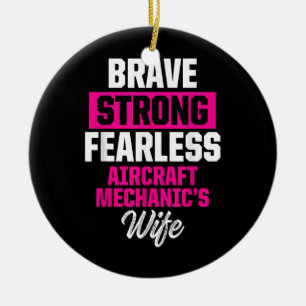 Ornamento De Cerâmica Técnico de Manutenção de Esposa Mecânica de Ae