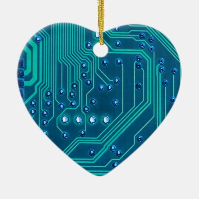 Ornamento De Cerâmica Tecnologia de Geek de Conselho Circuito (Frente)