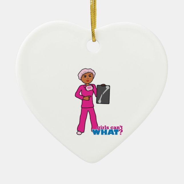 Ornamento De Cerâmica Tecnologia X-Ray - Escuro (Frente)