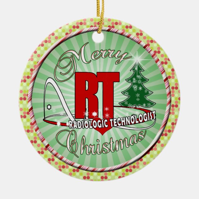 ORNAMENTO DE CERÂMICA TECNÓLOGO RADIOLÓGICO DO RT DO NATAL (Frente)