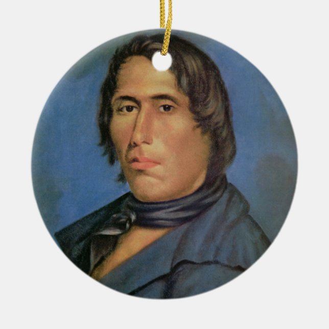 Ornamento De Cerâmica Tecumseh (1768-1813) (óleo em canvas) (Frente)