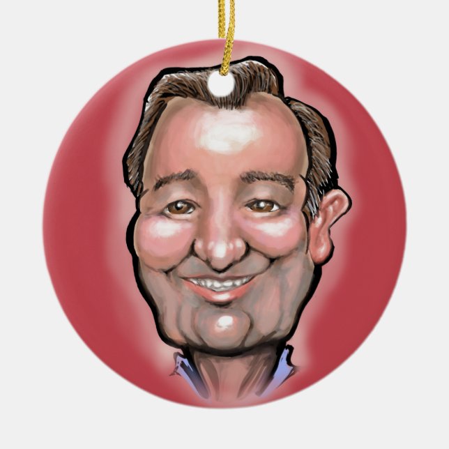 Ornamento De Cerâmica Ted Cruz (Frente)