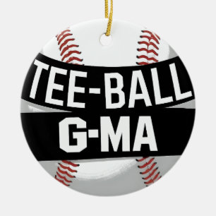 Ornamento De Cerâmica Tee-Ball G-Mãe Engraçado Vovó Teeball
