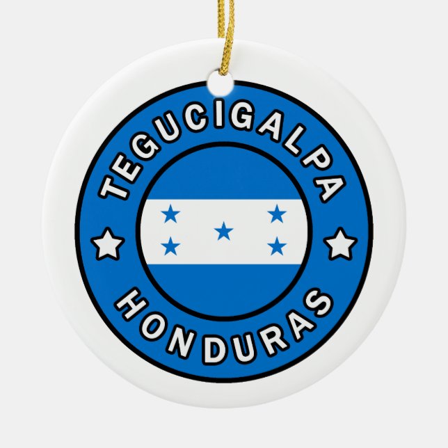 Ornamento De Cerâmica Tegucigalpa Honduras (Frente)