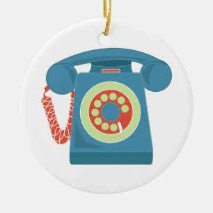 Ornamento De Cerâmica Telefone