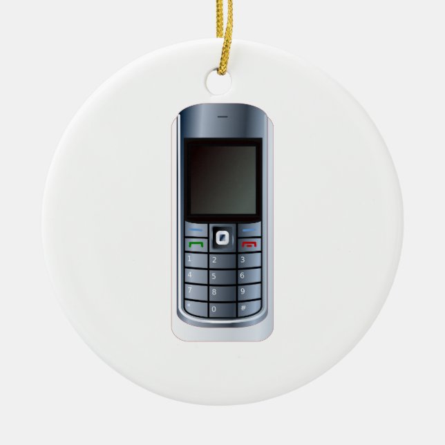 Ornamento De Cerâmica Telefone Celular (Frente)