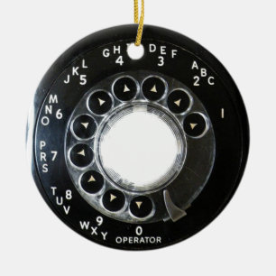 Ornamento De Cerâmica Telefone giratório